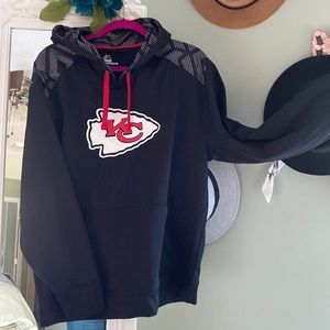 Mens KC Chiefs Black Hoodie